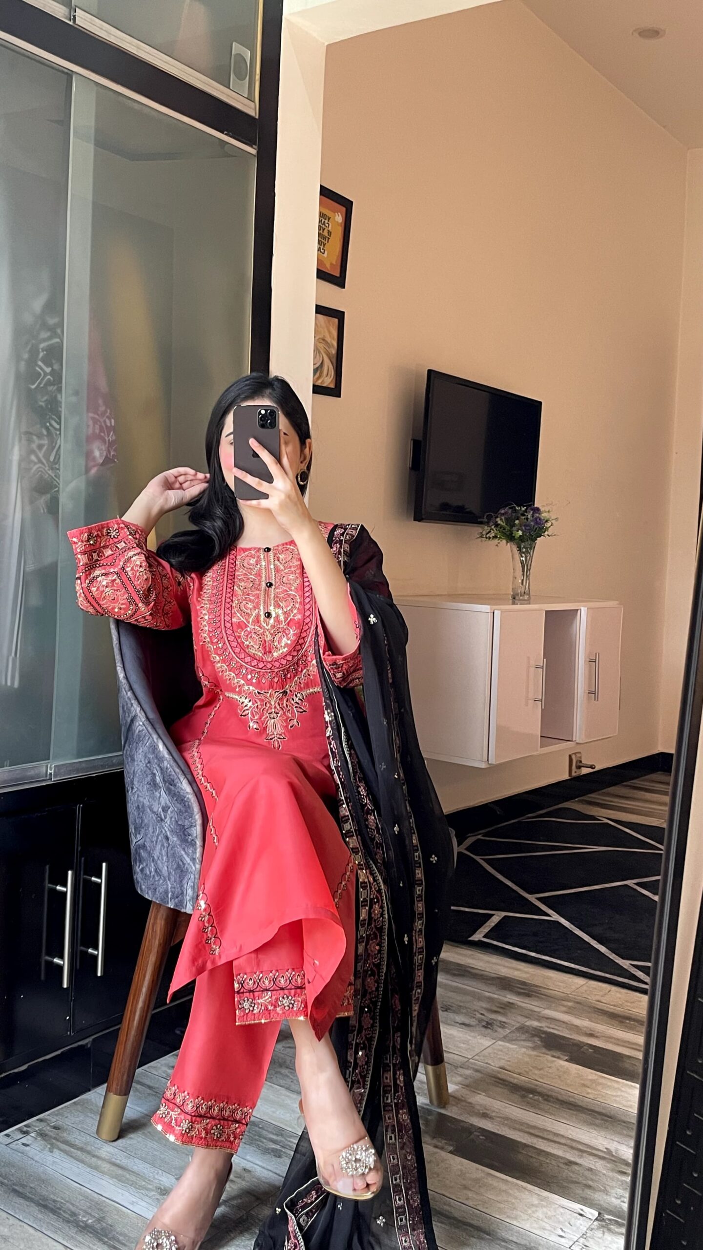 NOOR 3PC - EMBROIDERED DRESS - Image 3