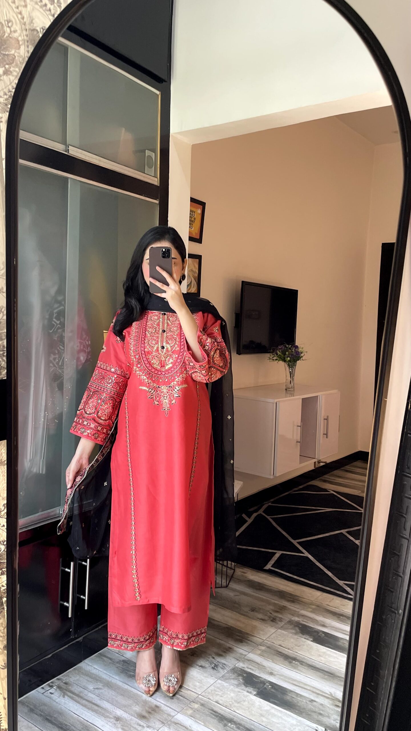 NOOR 3PC - EMBROIDERED DRESS