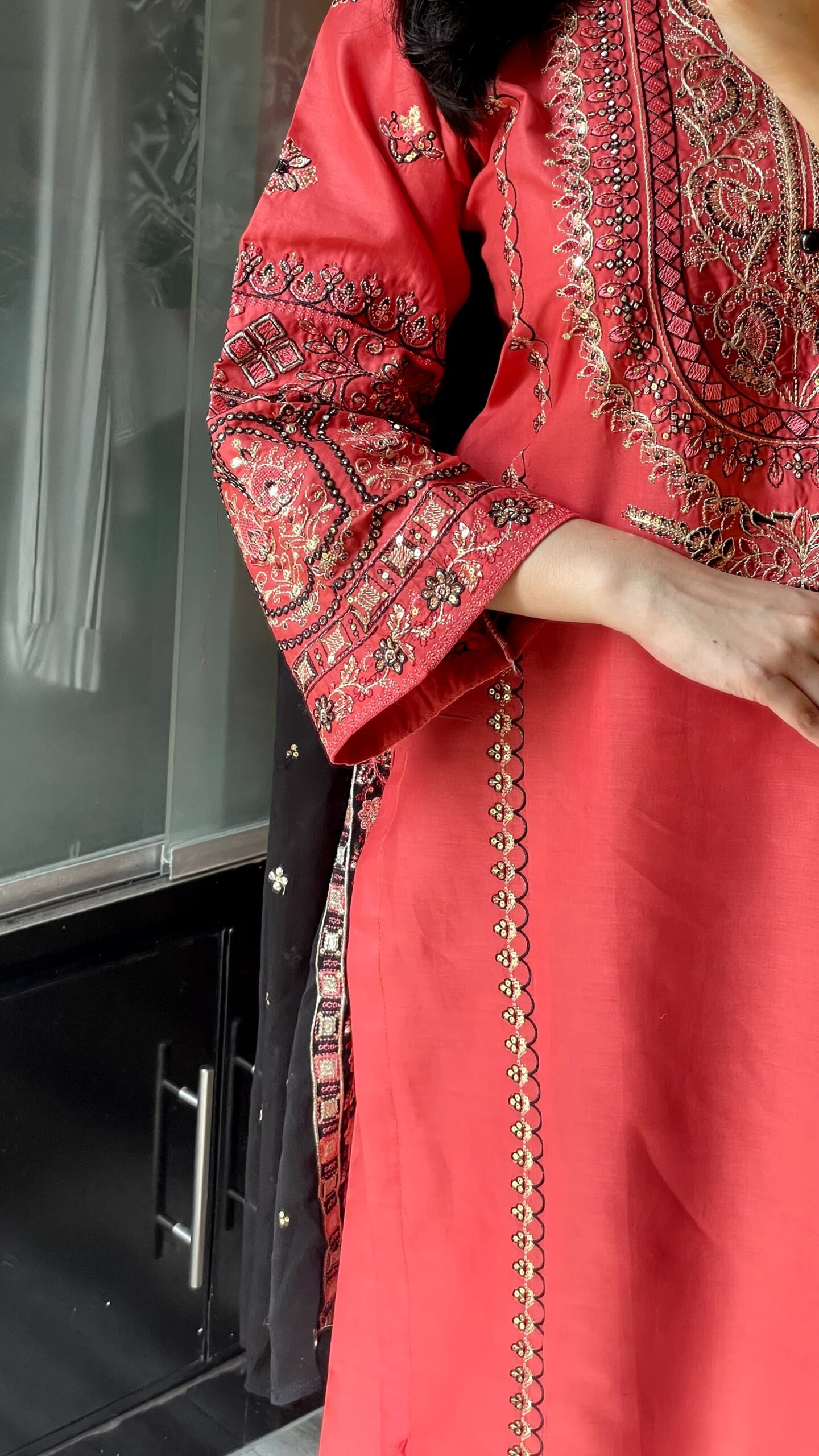 NOOR 3PC - EMBROIDERED DRESS - Image 5